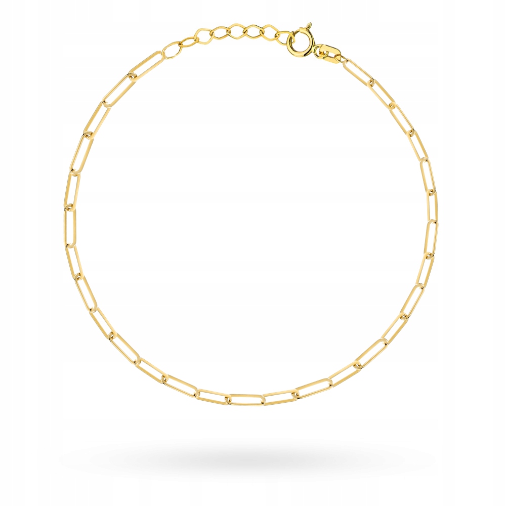 Náramek zlatý 585 jemné články na nohu dárek pro dívku 14k