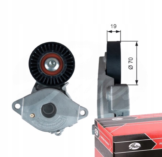 Gates T39355 Натяжітель РЕМЕНЯ ПОЛІКЛИНОВОГО багаторізна