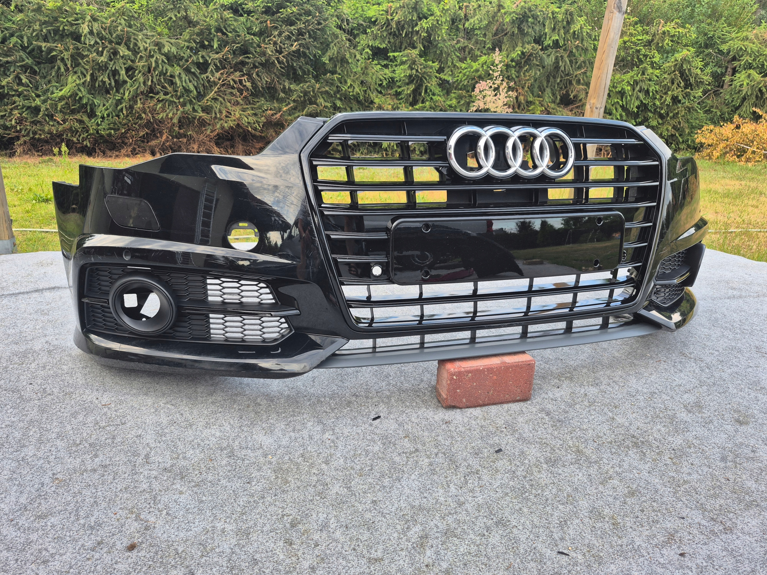 AUDI A6 C7 4G LIFT S-LINE ZDERZAK PRZÓD BLACK 4x PDC Strona zabudowy przód