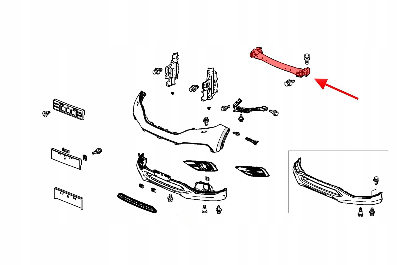 HONDA CR-V IV 12-15 BELKA ZDERZAKA 71130T0AA00ZZ Producent części Inny
