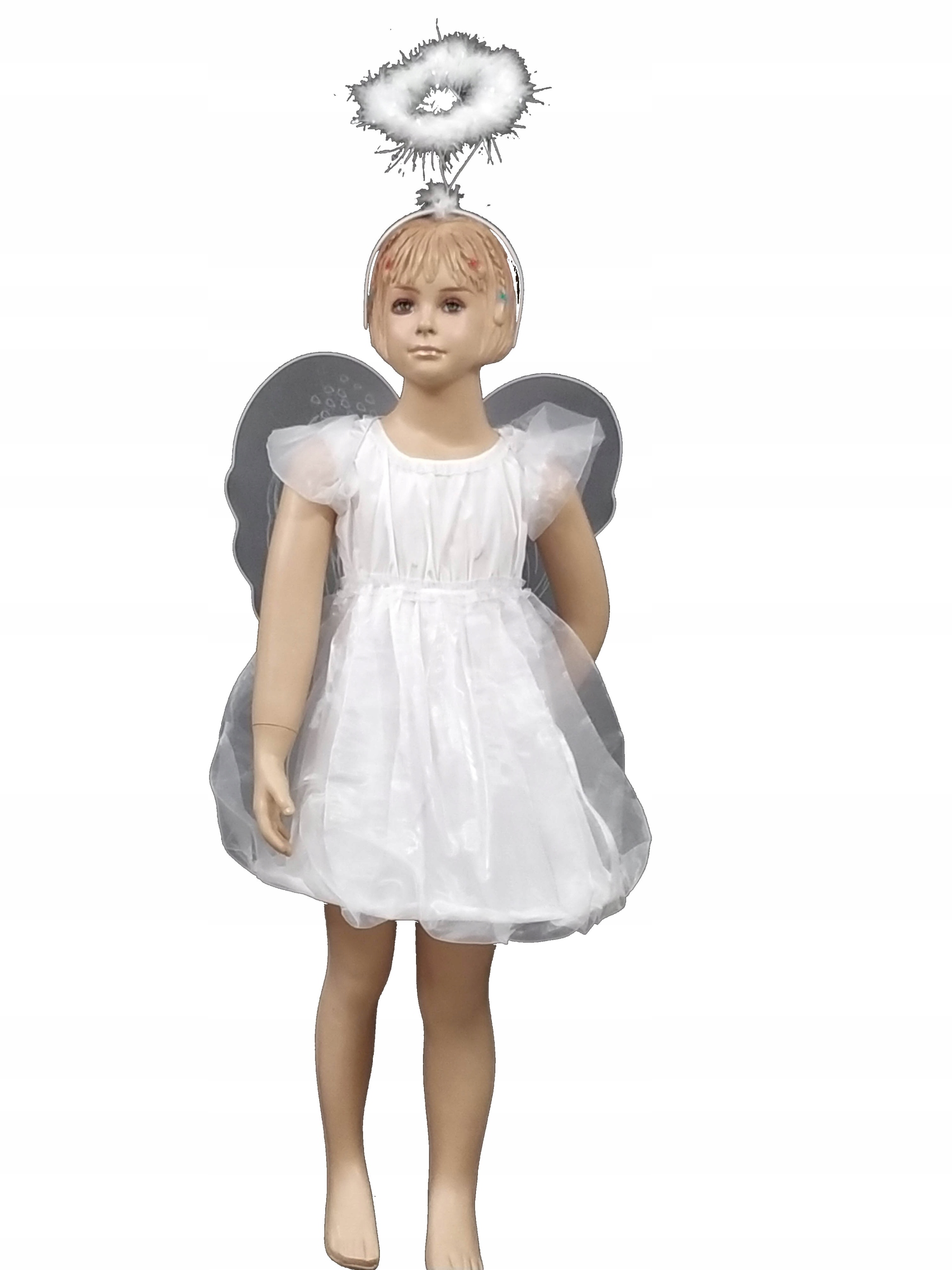 

strój Aniołek skrzydła aureola Jasełka Szopka 134