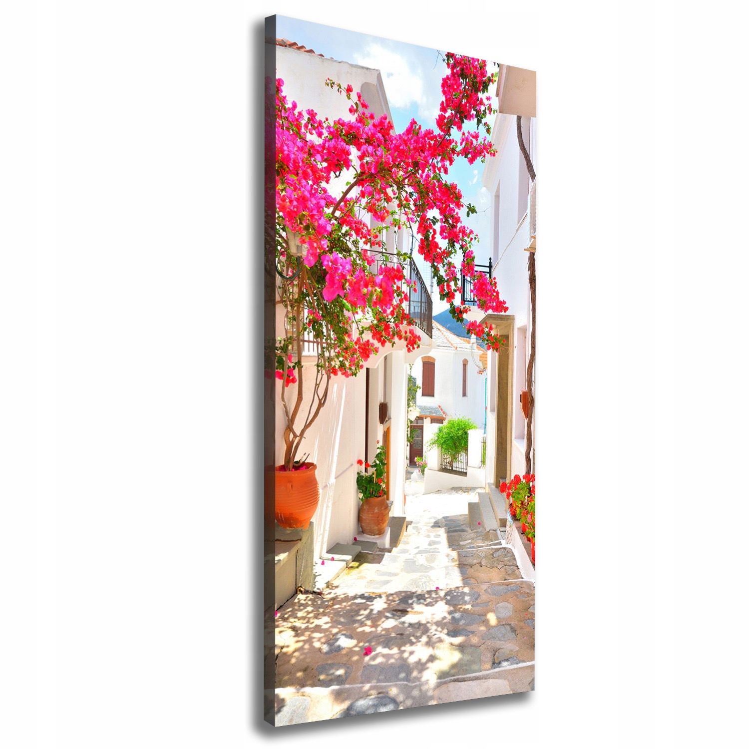 

Foto obraz na płótnie Greckie uliczki 50x125 cm