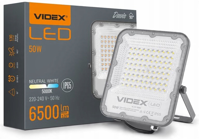 

Lampa Zewnętrzna halogen Led 50W 6500Lm 5000K IP65
