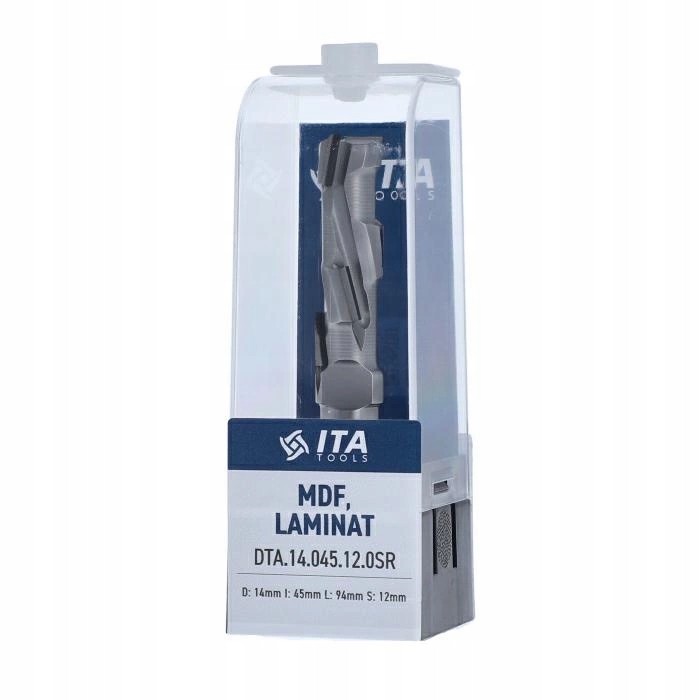 Frez Diamentowy Z1+1 D=14 I= 45 L= 94 S=12x40 Rh 5PCD+1HM H2,5 3 spirale