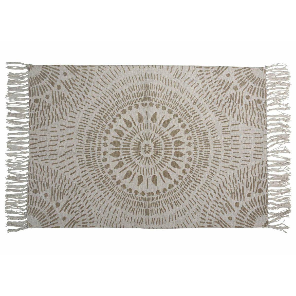 

Stylowy dywan dywanik z frędzlami Boho beż 60x90cm