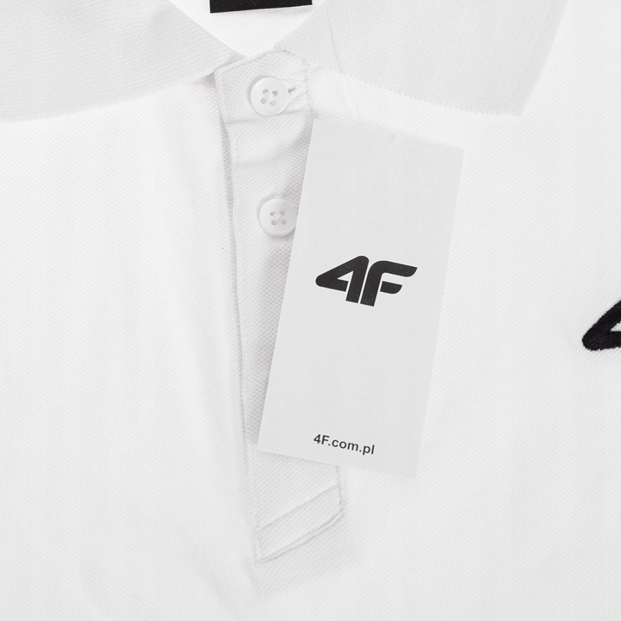 KOSZULKA MĘSKA POLO WYSZYWANE LOGO 4F PODKOSZULEK SPORTOWY NA CO DZIEŃ Kod producenta 4FWSS25TPTSM681-10S