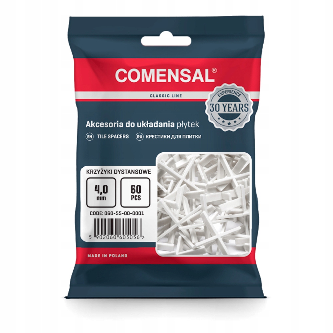 

Comensal Krzyżyki dystansowe do płytek glazury 4mm