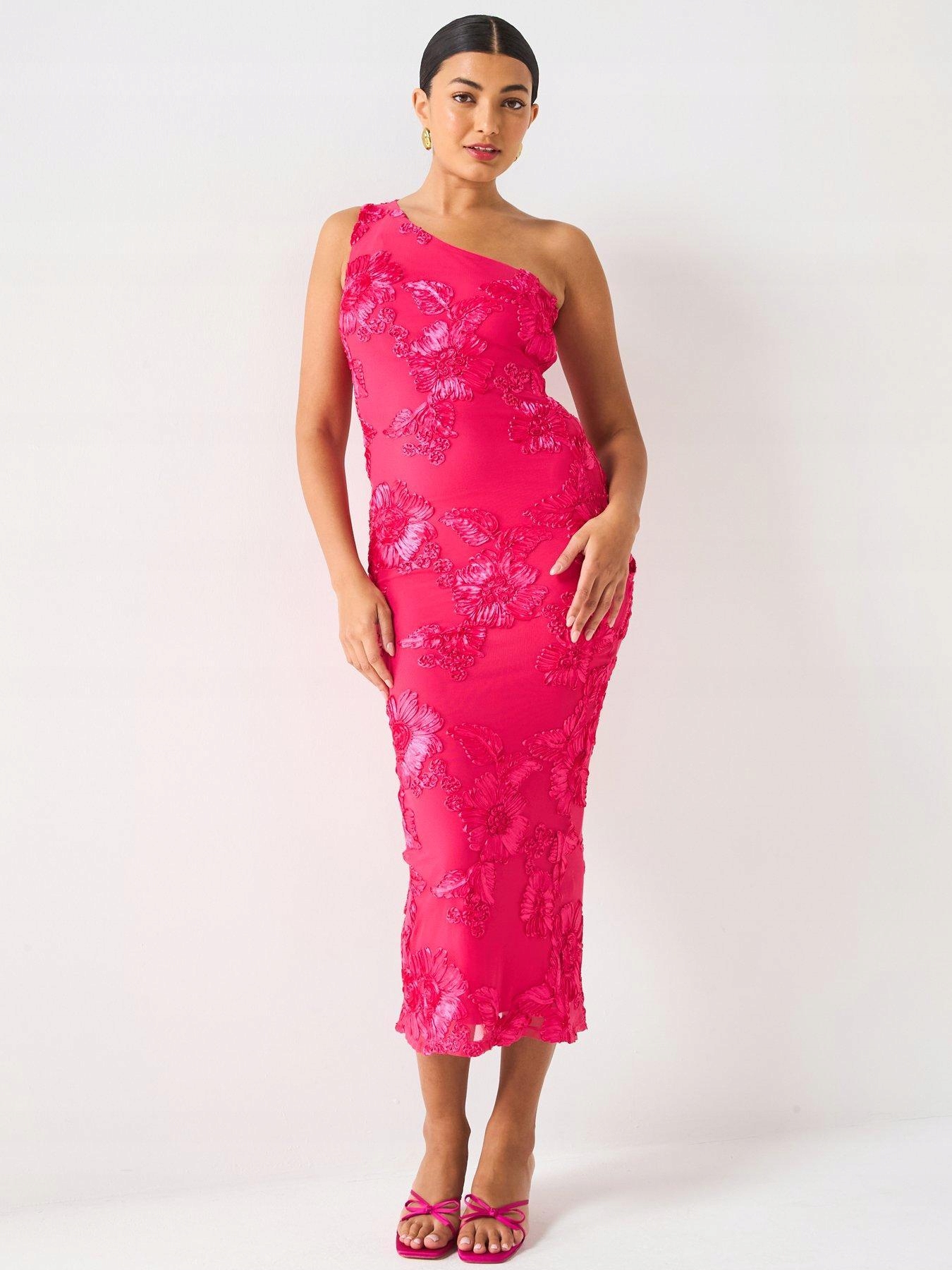 V By Very Šaty MIDI Na Jedno Rameno 42