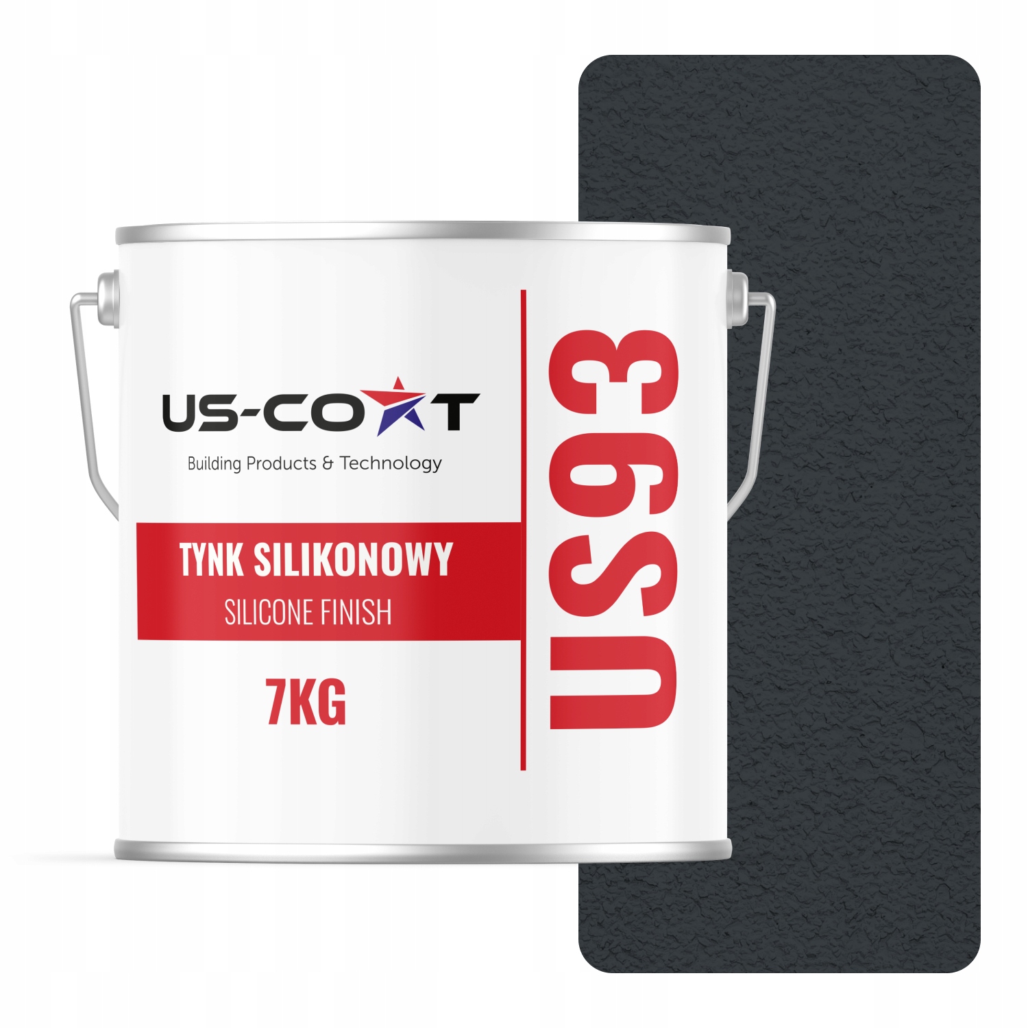 Silikonová Fasádní Omítka Antracit RAL7016 7 Kg Beránek Granulace 1.0 mm