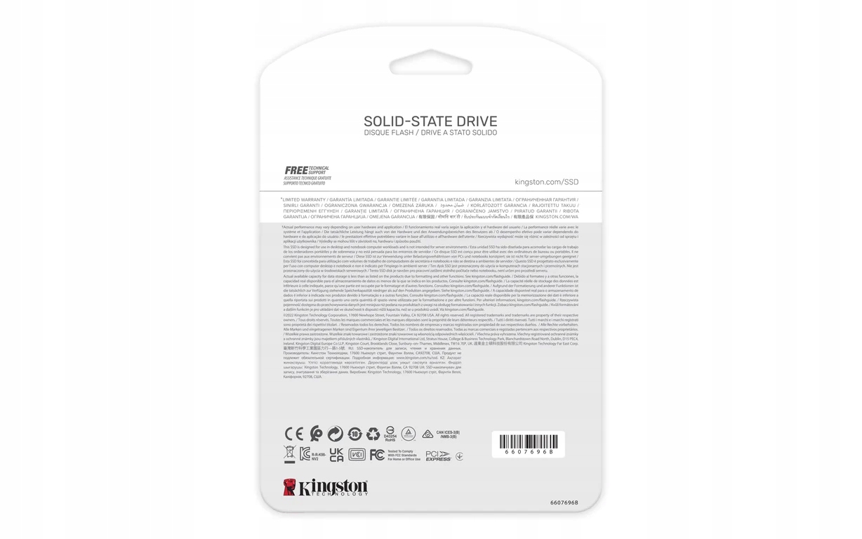 Kingston Technology NV2 M.2 1 TB PCI Express 4.0 3D NAND NVMe Interfejs M.2 PCIe