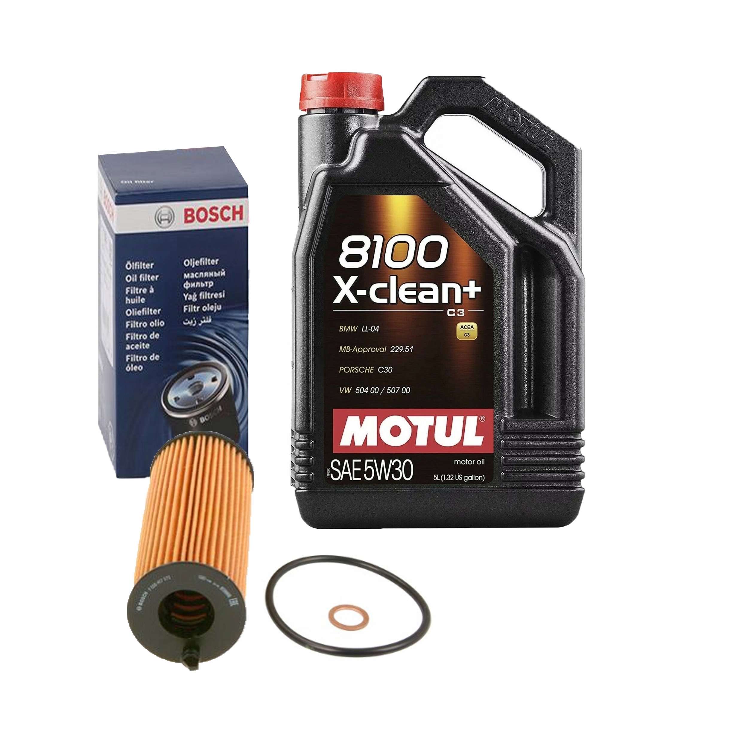 026 407 - Масляний фільтр Motul 5W30 LL04 BMW 520D E60 E61 N47