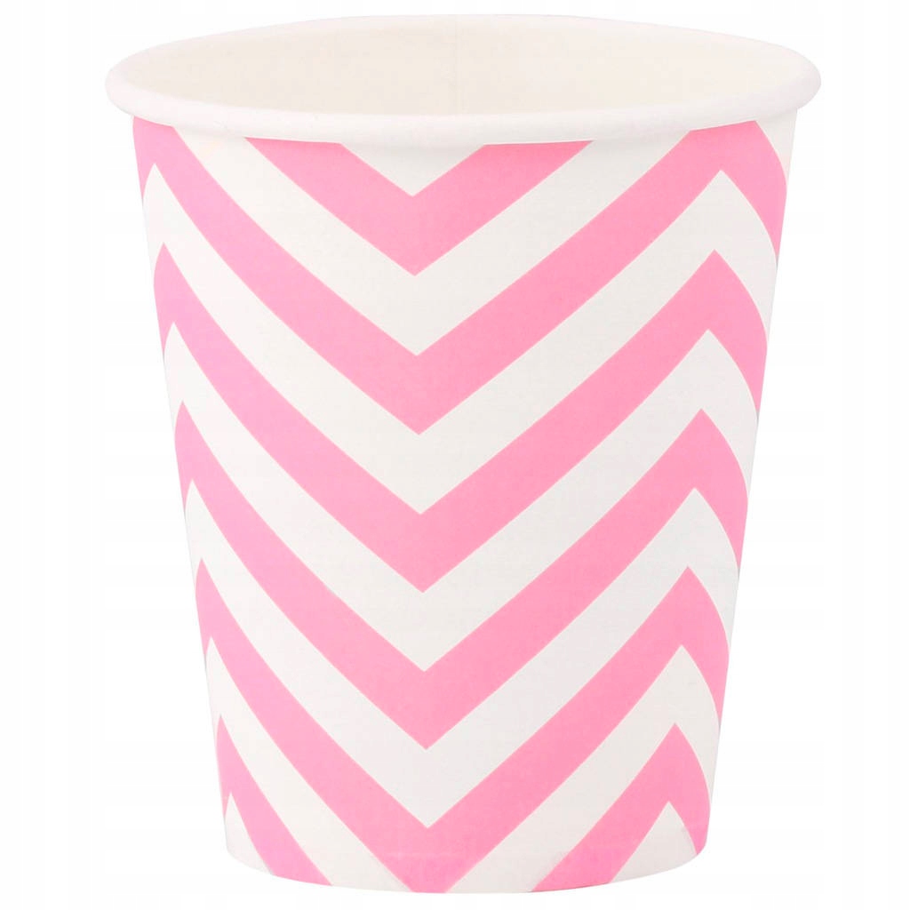 Kubeczki jednorazowe 100szt 260ml kubki eko różowe