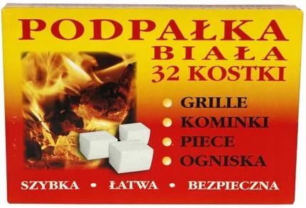 

Rozpałka Podpałka biała 32kostki 24 opakowania