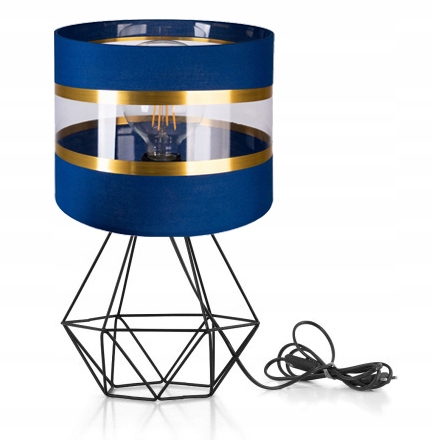 Lampka nocna Lampa stołowa loft na led E27 Abażur