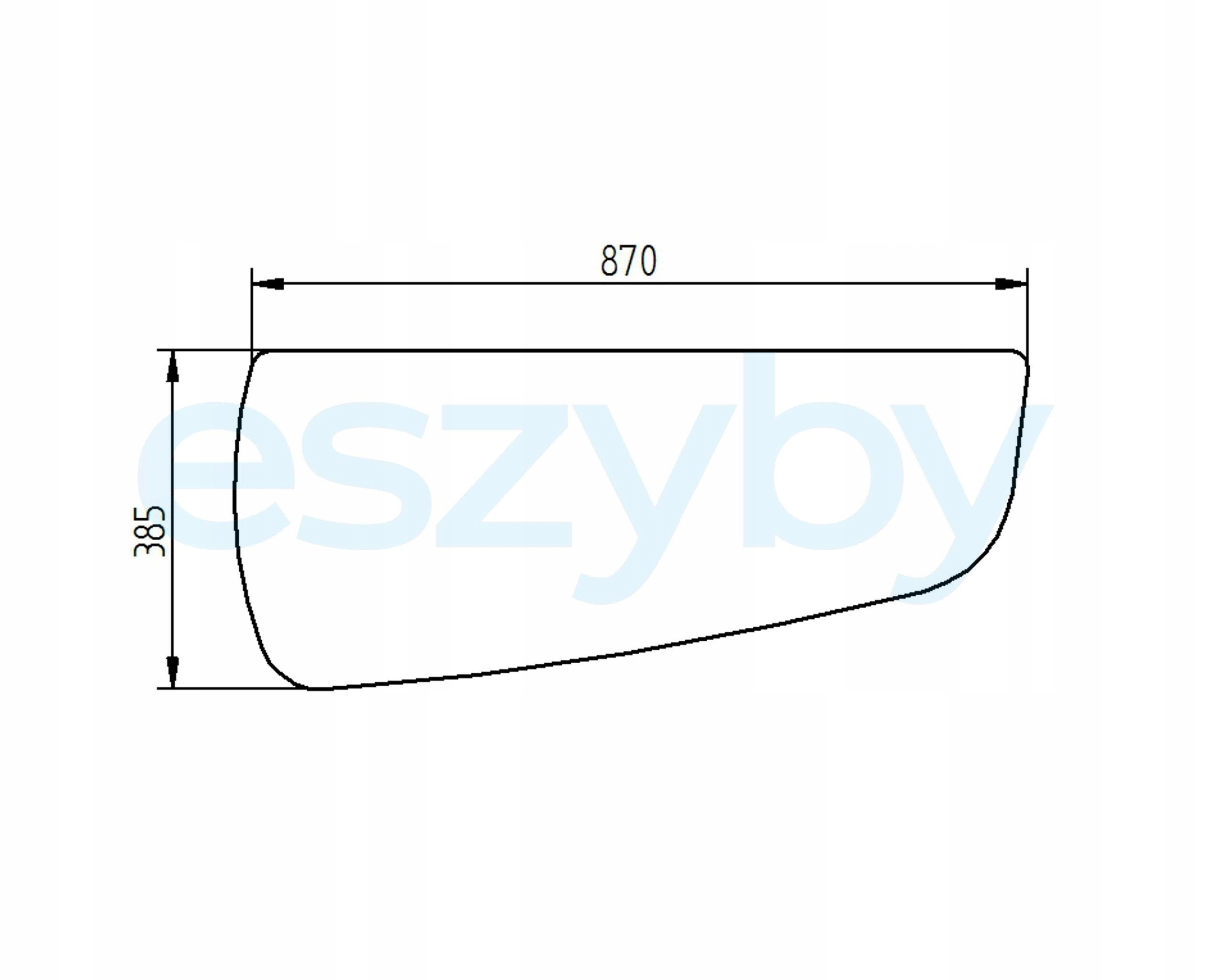 sklo bagr Liebherr spodní dveře 7028830