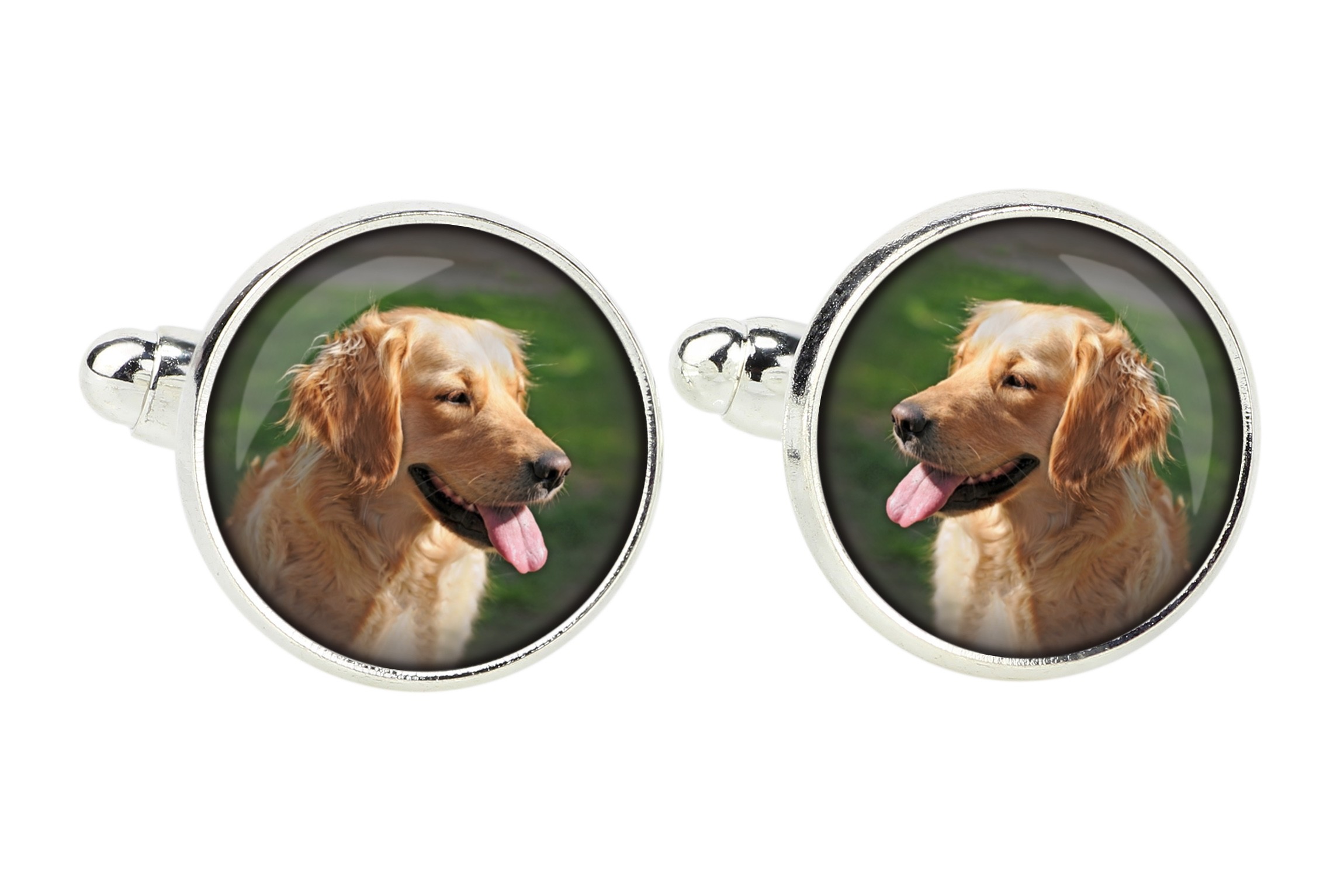 

Golden Retriever Spinki do mankietów Twoje zdjęcie