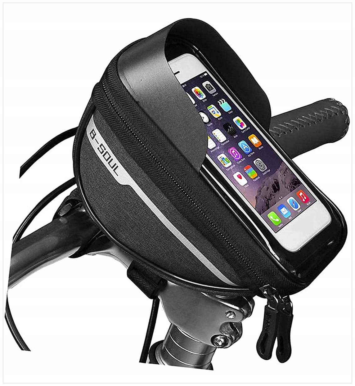 Y2D93 WODOODPORNA SAKWA ROWEROWA NA TELEFON TORBA UCHWYT 87658