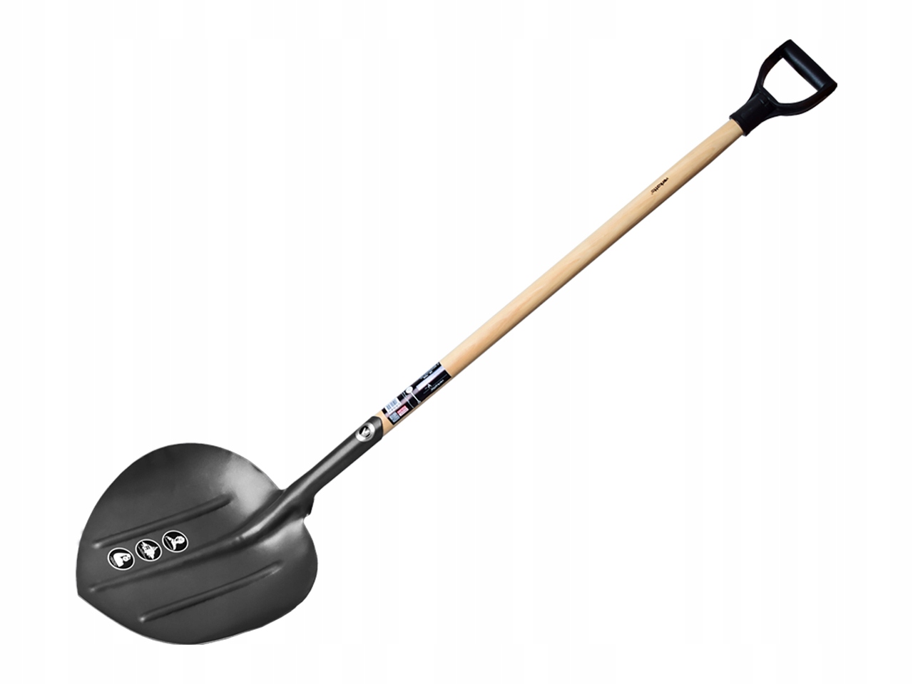 Srdcová Lopata S Dřevěnou Násadou Lakovanou V-plus.