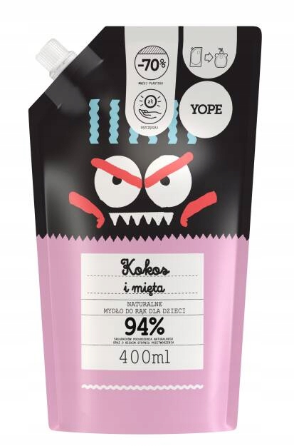 

Yope Kokos i Mięta refill 400ml mydło