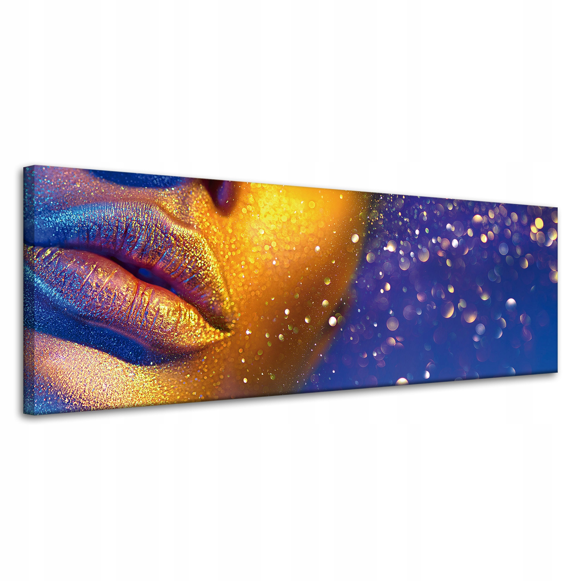 Obraz na plátně Zlatá tvář ženy Moderní umění 120x40 cm