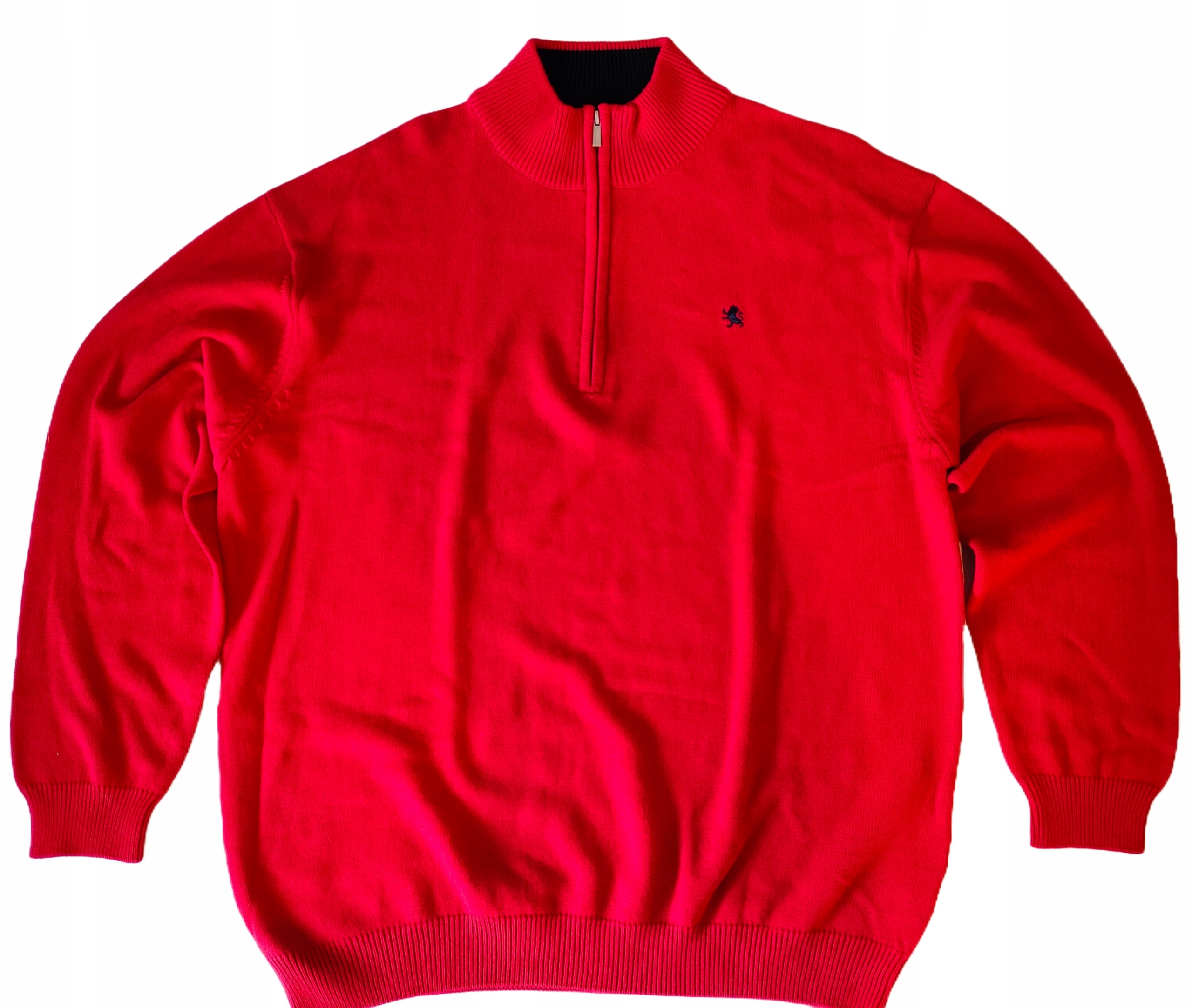 Kitaro Velké Velikosti Bavlněný Svetr Rozepínací Pod Krkem 6XL obvod 154 cm