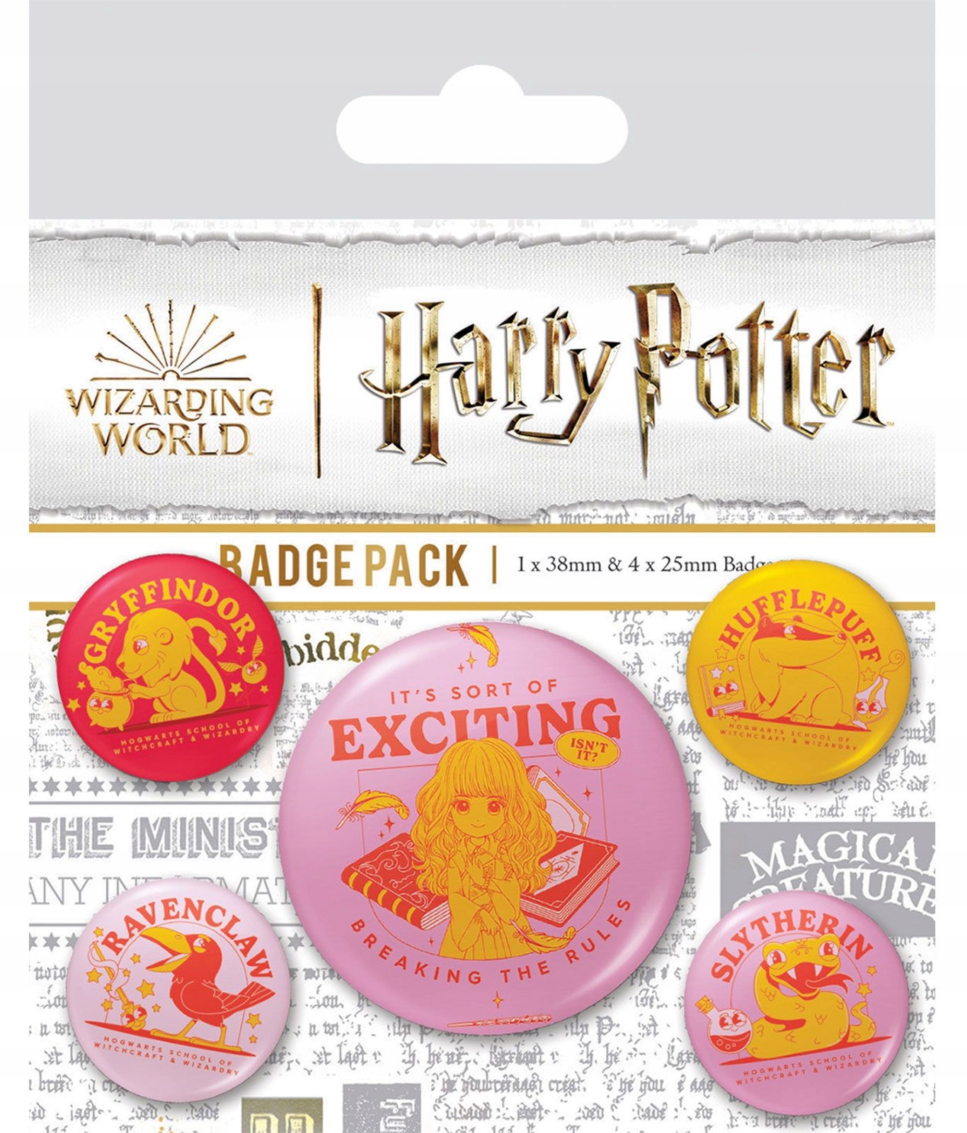 Przypinki Harry Potter Witchcraft zestaw 5 szt