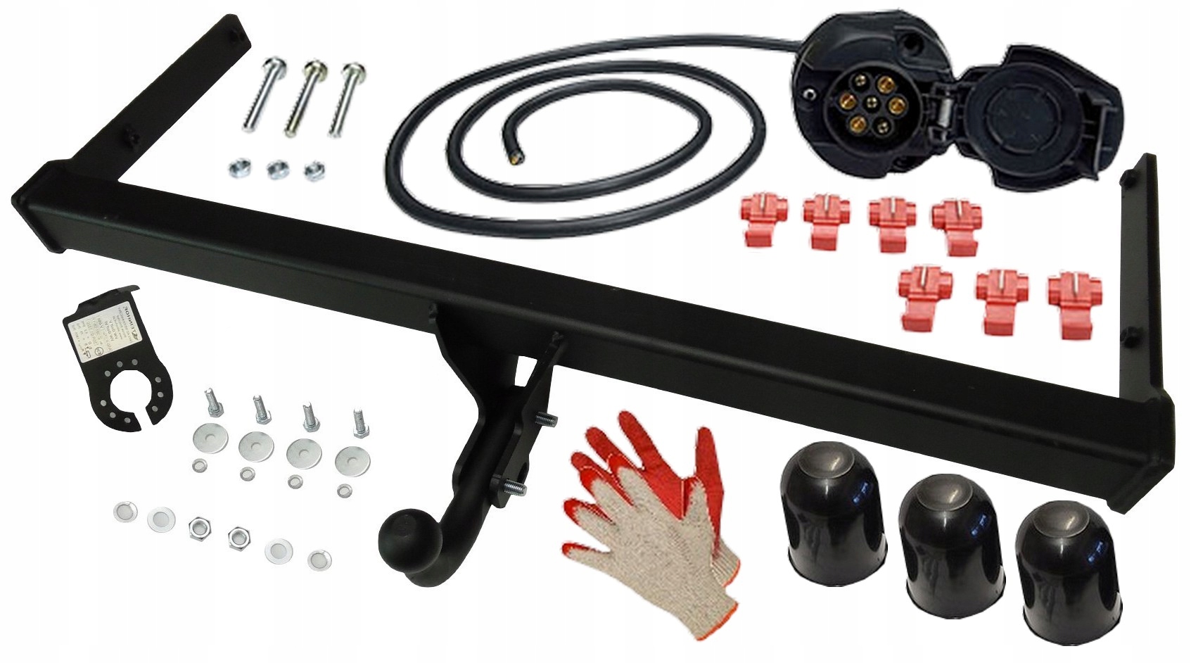 VOLKSWAGEN VW GOLF 5 V PLUS 6 VI 2003do2012 HAK HOLOWNICZY+WIĄZKA +OSŁONKI