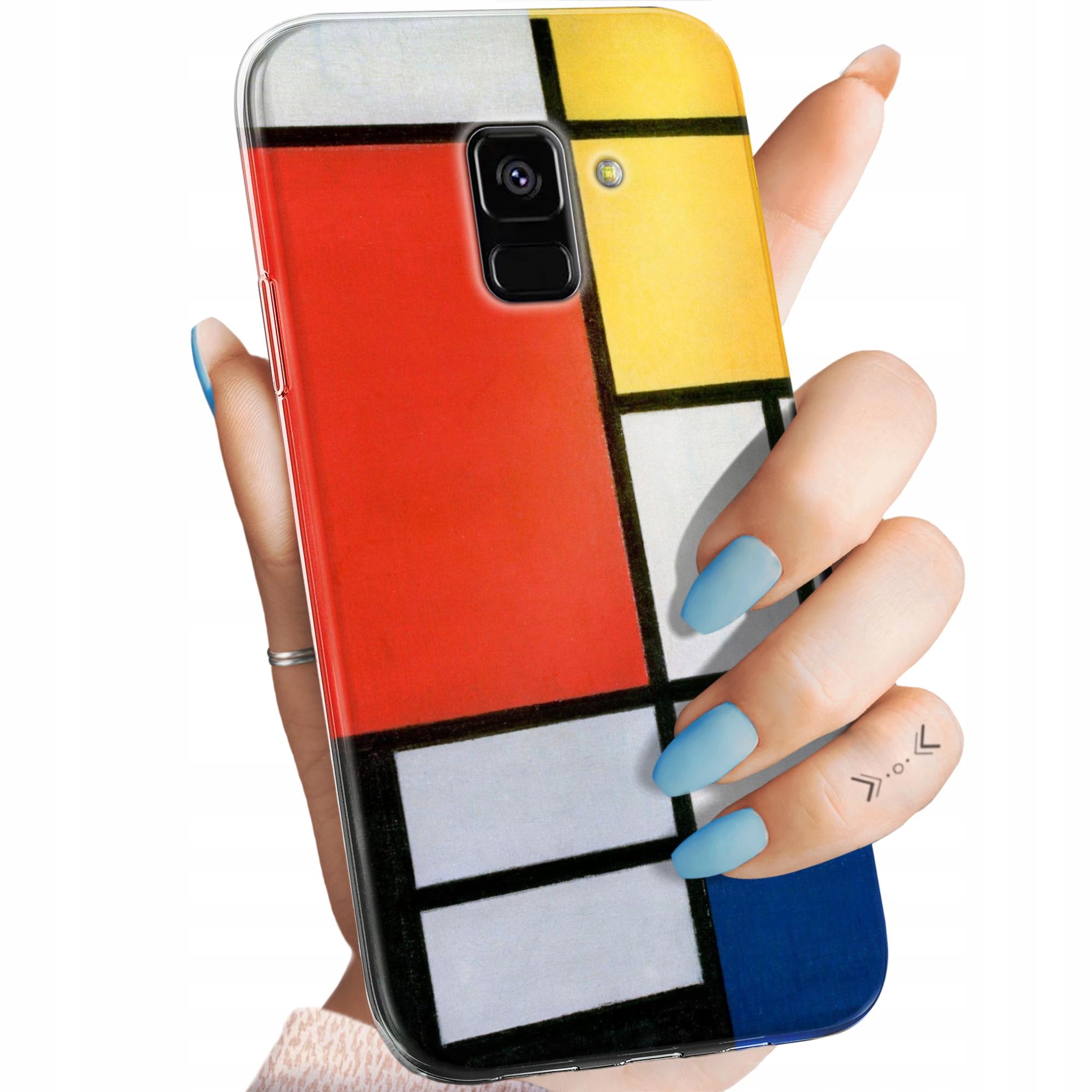Etui Do Samsung Galaxy A5/A8 2018 Piet Mondrain Abstrakcja Geometria