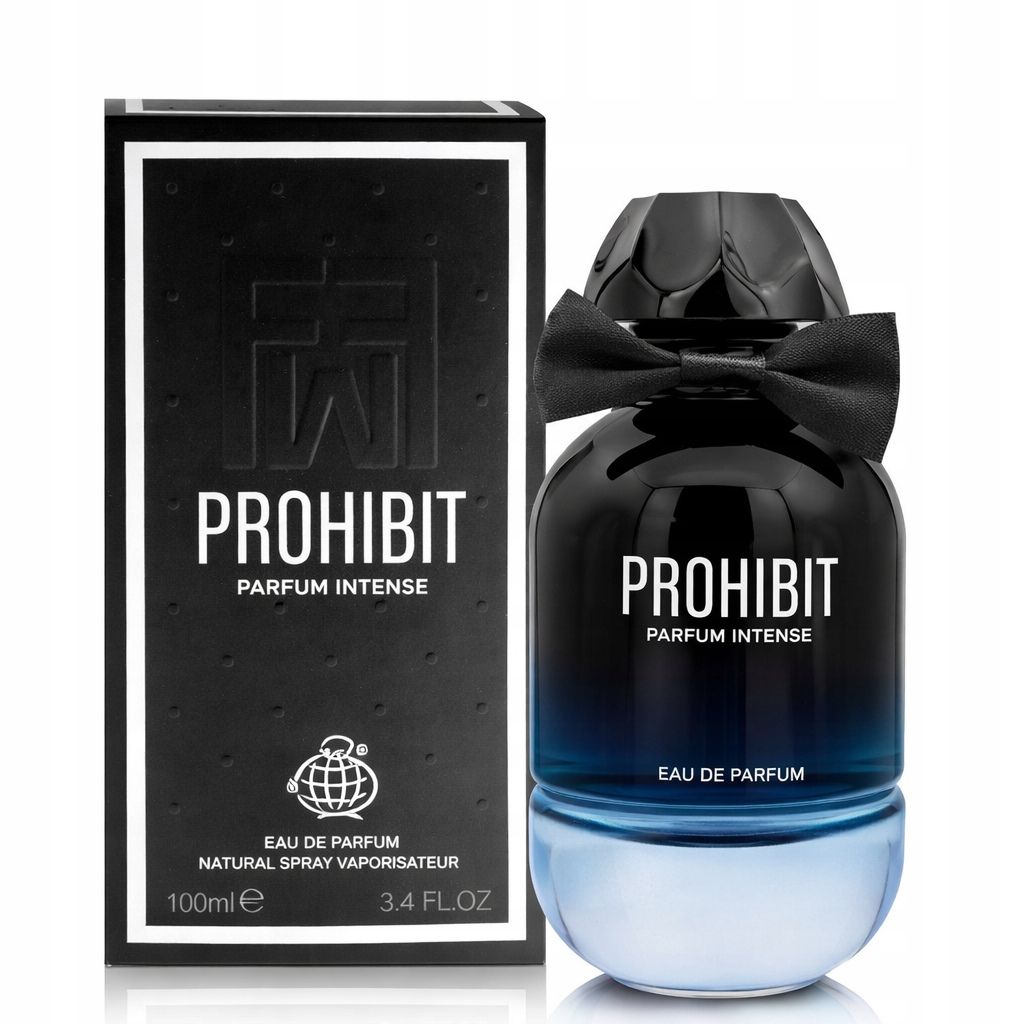Oryginalne Arabskie Fragrance World Prohibit Parfum Intense 100ml+GRATIS!