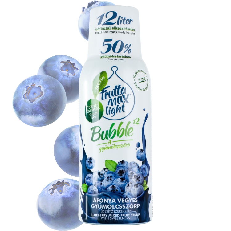 Syrop koncentrat Fruttamax 3 x 500ml CYTRYNA-LIMONKA MALINA BORÓWKA LIGHT Marka Fruttamax