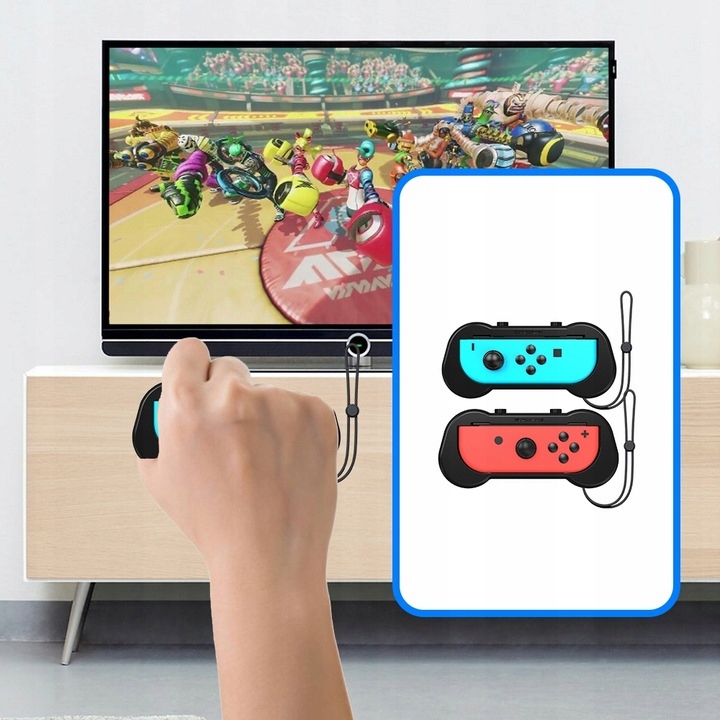 Zestaw Akcesoria Uchwyty Mocowania 10w1 do Joy-Con Nintendo Switch / OLED