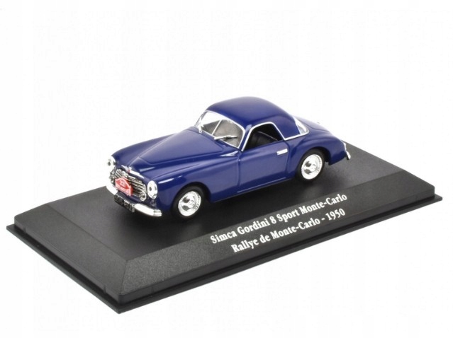 Simca 8 Gordini Sport Monte Carlo 1950 1:43 Atlas
