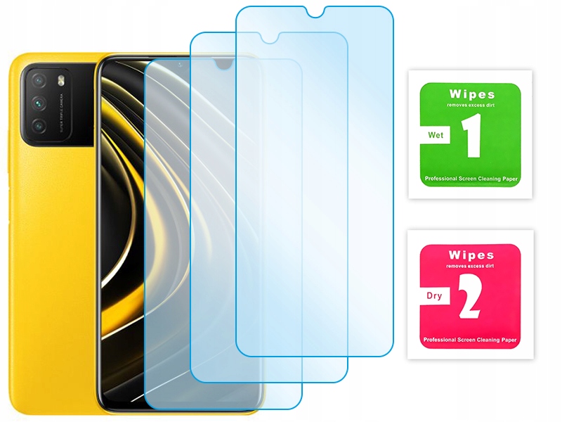 3x Szkło Hartowane Ochronne Ochrona Ekranu do Xiaomi Poco M3 Redmi 9T
