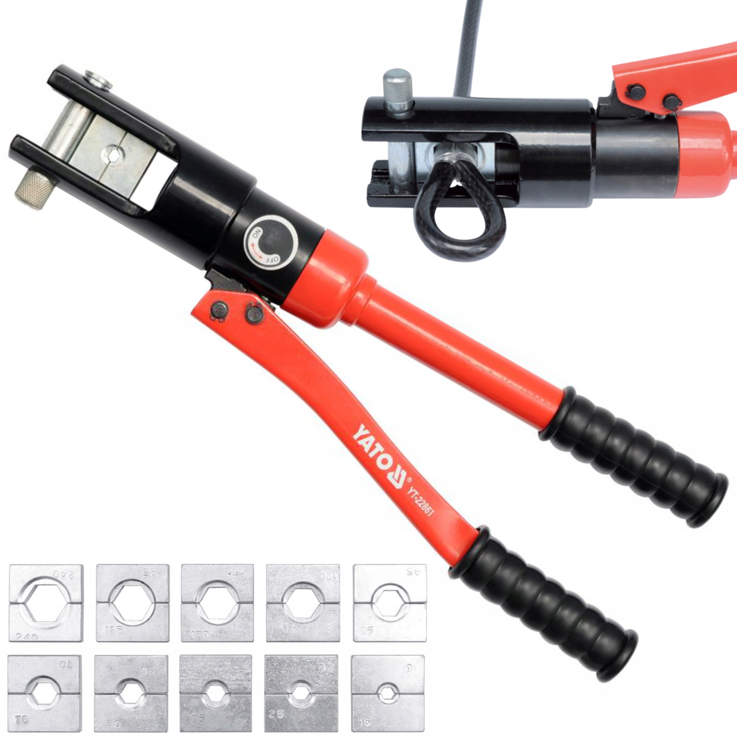 YATO HYDRAULICKÁ PRASKA 16-240 mm2 YT-22861 PRASKA