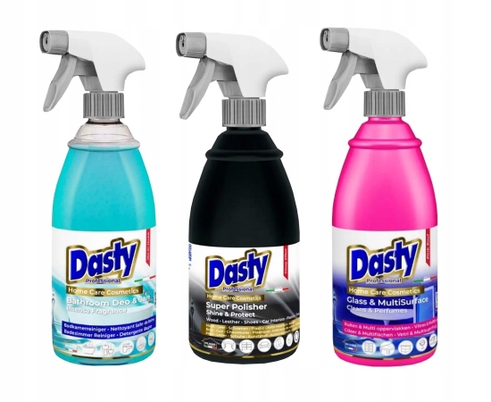 Levně Sada chemie kapalina na sklo 0,7 l čištění koupelny 0,7 l kůže dřevo 0,5 l