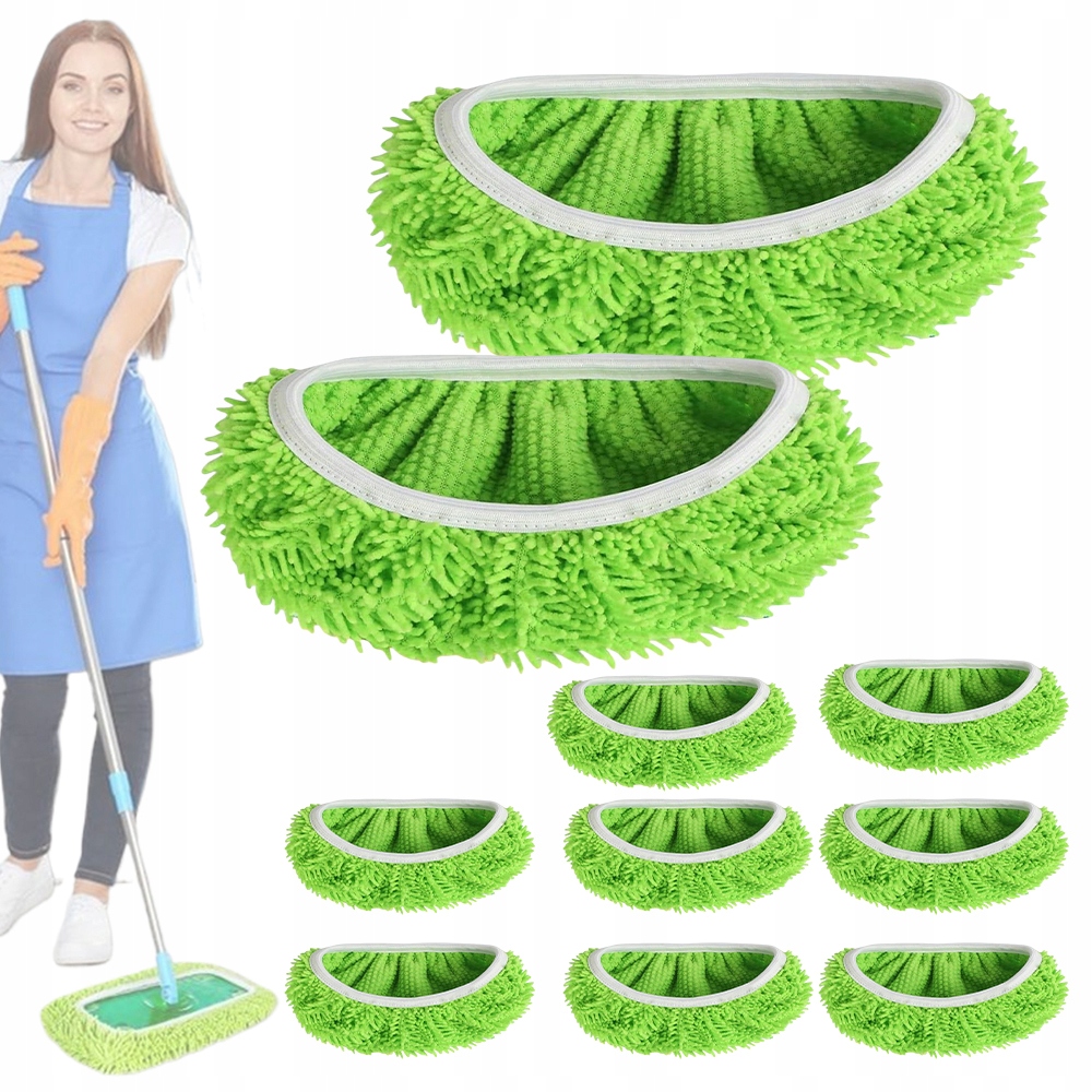 Levně 10X Zásobník Vložka Do Mopu Ploché Mikrovlákno suché/vlhké utěrky