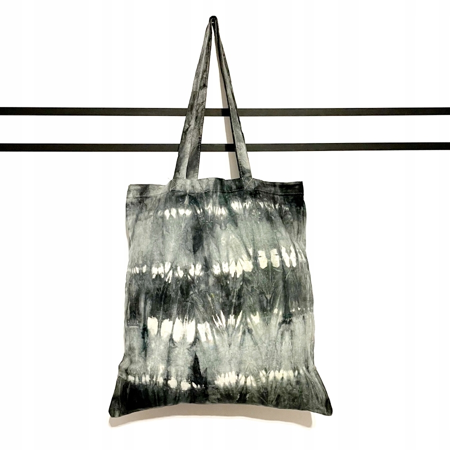 

Torba Bawełniana Ekologiczna Tie-dye Biało-czarna