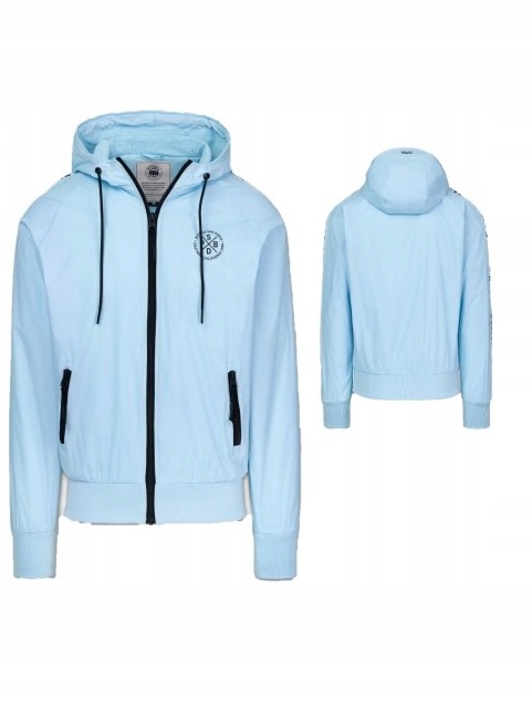 Pitbull West Coast Přechodová Bunda Athletic Tape Modrá S