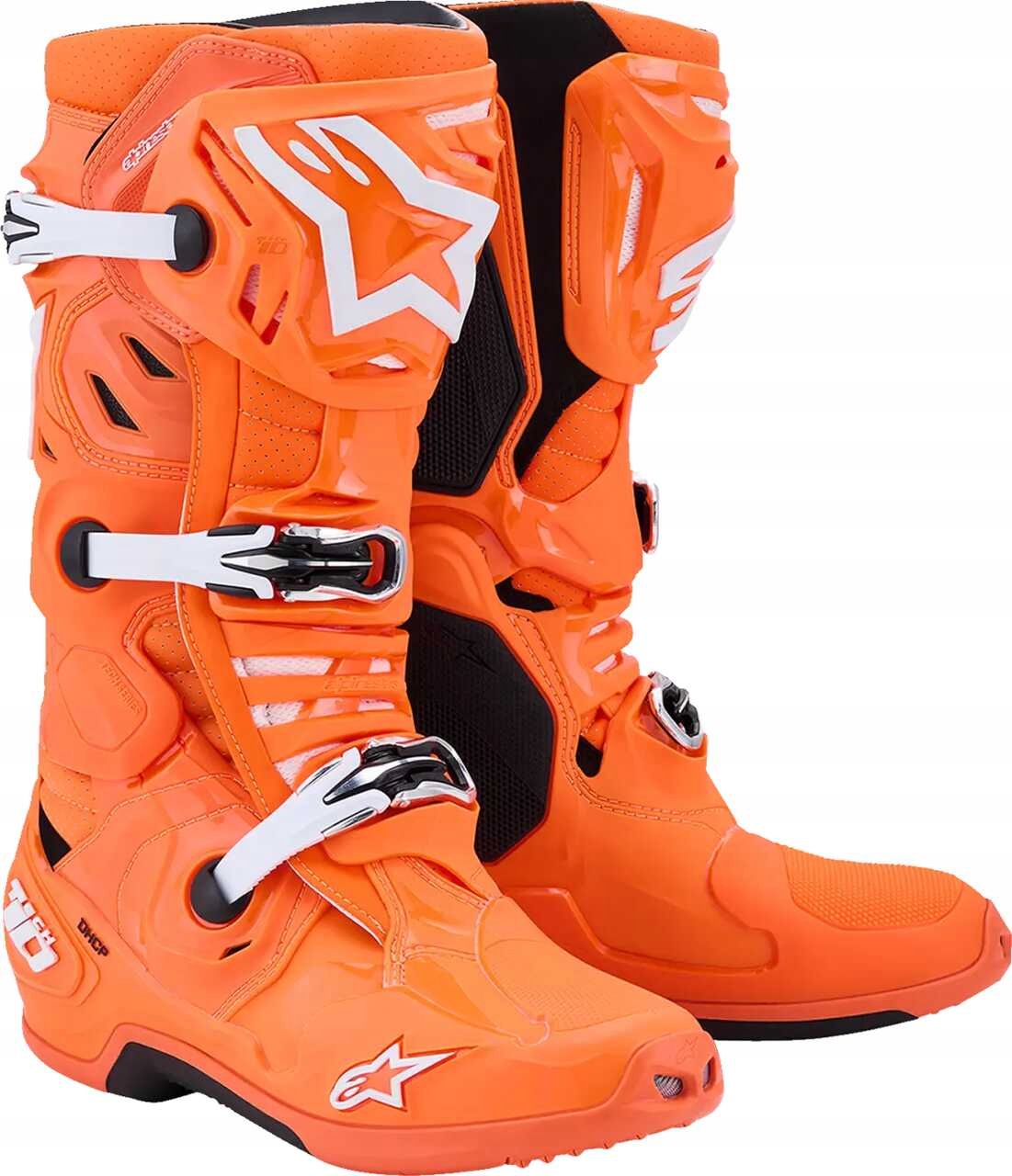 Topánky Alpinestars Tech 10 Supervented oranžové/čierne/biele, veľkosť 12 47