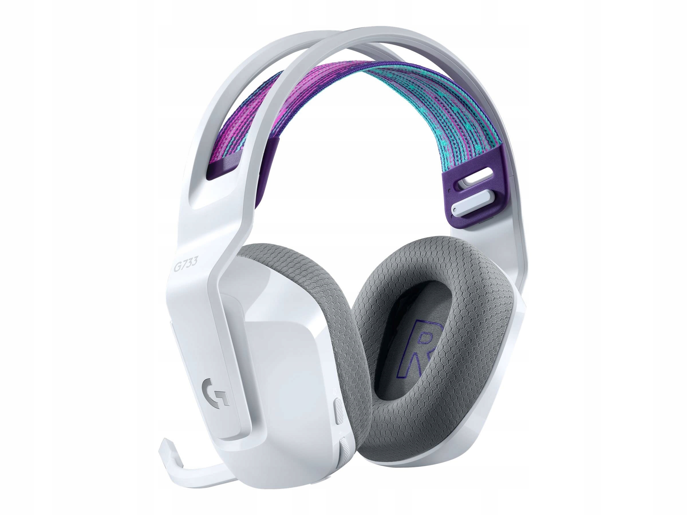 LOGITECH G733 LIGHTSPEED Bezprzewodowy Zestaw Słuchawkowy RGB 29h Biały — miniatura 4