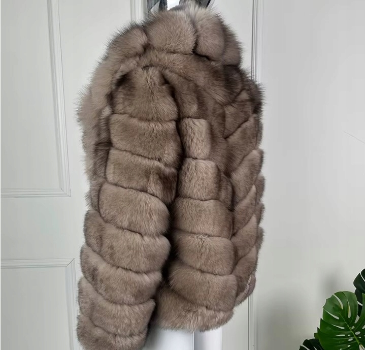 FUTRO NATURALNE PIĘKNY LIS ELEGANCKIE ZJAWISKOWE PIĘKNY MODEL NOWOŚĆ CUDO Kaptur bez kaptura