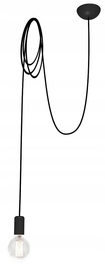 Závěsná lampa Spider Černá 1xE27 Nástěnná lampa do pokoje domu a bytu