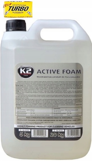 Aktywna piana do mycia auta samochodu do brudu K2 Active Foam 5L