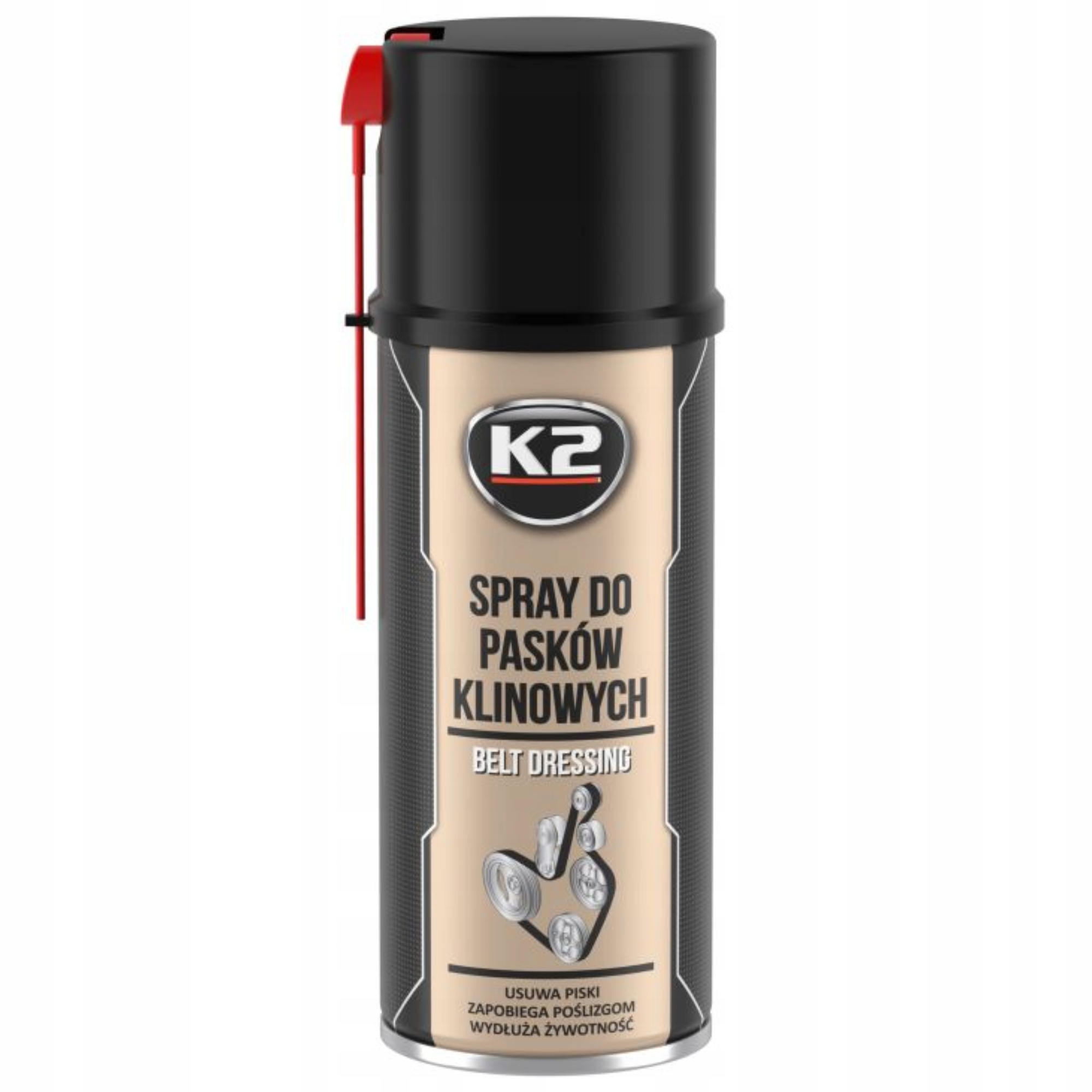 Spray pasków klinowych smar smarowania zwiększający przyczepność K2 400ml