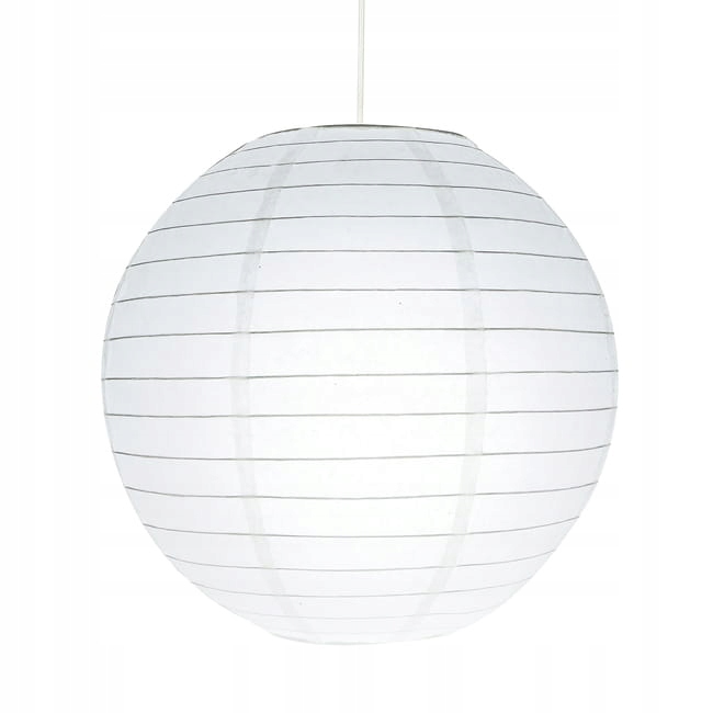 Abażur papierowy GoodHome Raqis 28 cm biały