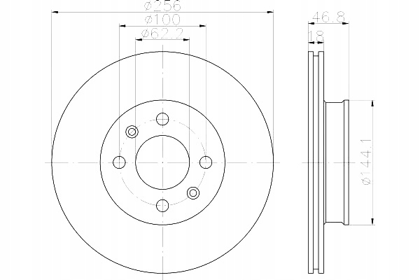 ДИСКИ ДИСКОВЫЕ ТОРМОЗНОЕ MINTEX 517121J500 DSK2846 2401180 фото 2