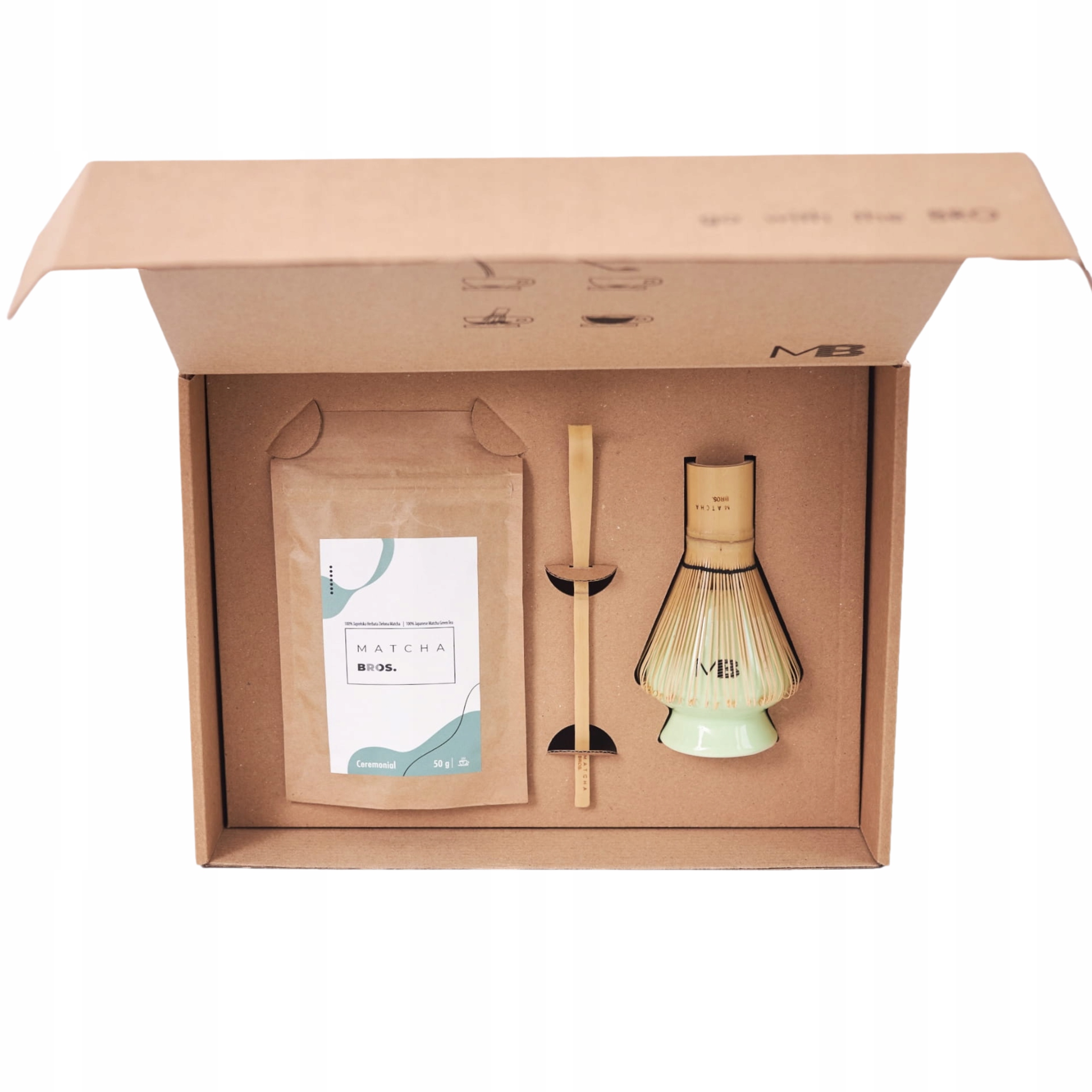 Matcha Zestaw Gift Box Ceremonial zestaw prezentowy Chasen 4 el.