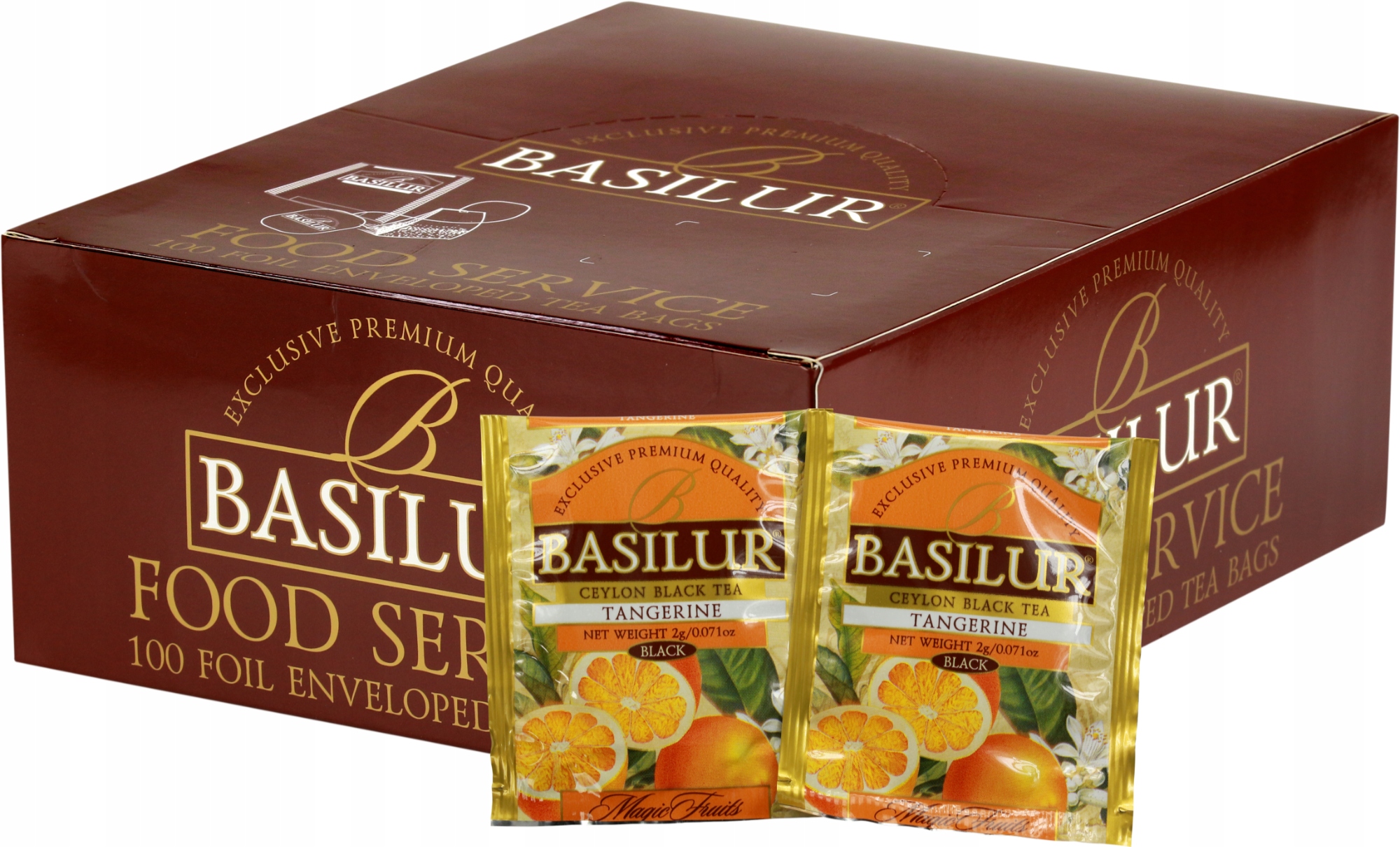 Herbata czarna Basilur Tangerine ekspresowa Mandarynka HoReCa 100 szt.