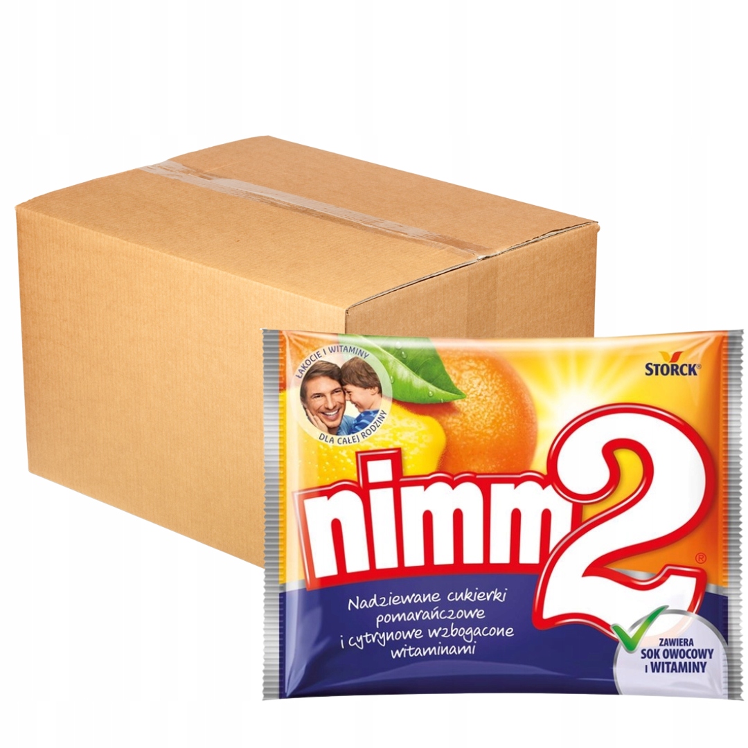 Levně nimm2 Plněné bonbóny obohacené vitamíny 90 g x 24 kusů