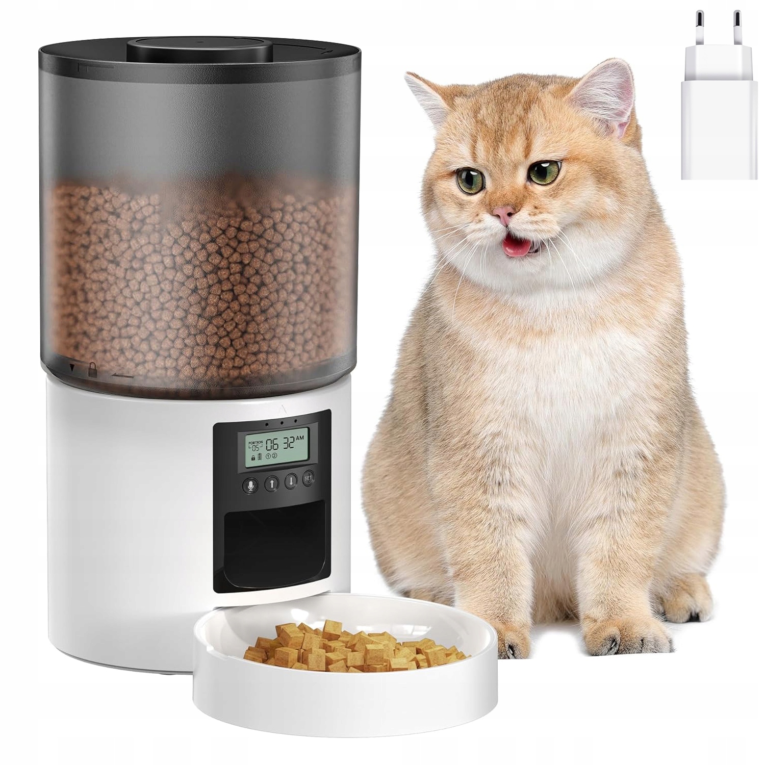 Levně Inteligentní Dávkovač Pro Krmivo Pro Psa A Kočku S Programovatelným LCD